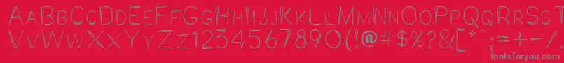 Jaggapoint Font – Gray Fonts on Red Background