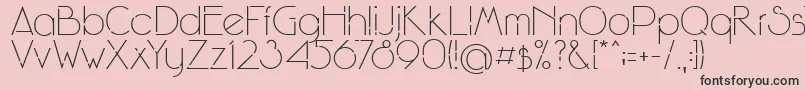 WinsgateA Font – Black Fonts on Pink Background