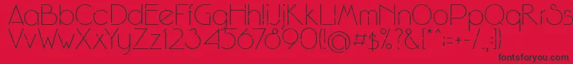 WinsgateA Font – Black Fonts on Red Background