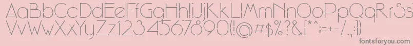 WinsgateA Font – Gray Fonts on Pink Background