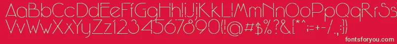 WinsgateA Font – Green Fonts on Red Background