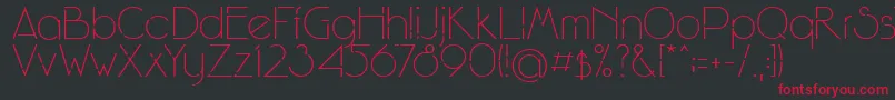 WinsgateA Font – Red Fonts on Black Background
