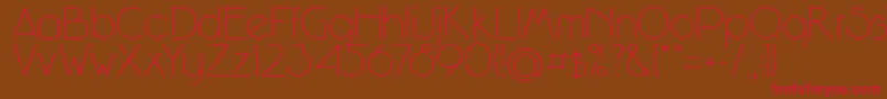 WinsgateA Font – Red Fonts on Brown Background