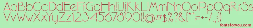 WinsgateA Font – Red Fonts on Green Background