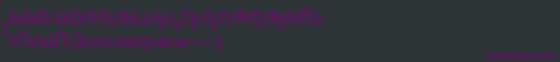 BurenoRegular Font – Purple Fonts on Black Background