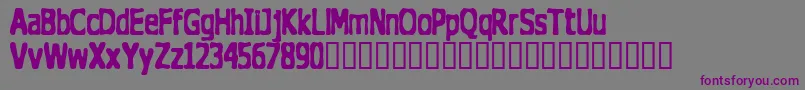 Thedogho Font – Purple Fonts on Gray Background