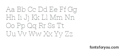 Review of the SerifaThinBt Font
