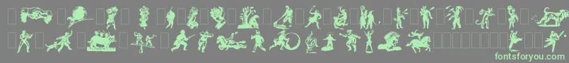 En savoir plus sur la police Dfprimitivesone Police Dfprimitivesone – polices vertes sur fond gris