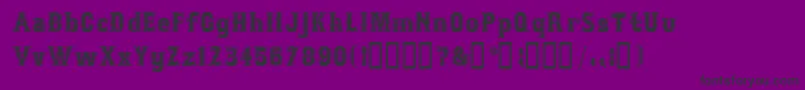 BosoxFull Font – Black Fonts on Purple Background