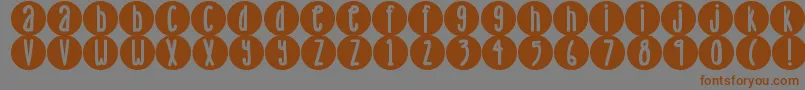 Más sobre la fuente DjbLemonHeadDots fuente DjbLemonHeadDots – Fuentes Marrones Sobre Fondo Gris