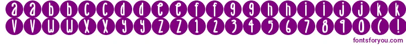 Подробнее о шрифте DjbLemonHeadDots Шрифт DjbLemonHeadDots – фиолетовые шрифты на белом фоне