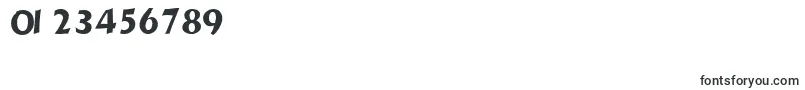 Gizmolightscapsssk-Schriftart – Schriften für Zahlen und Nummern