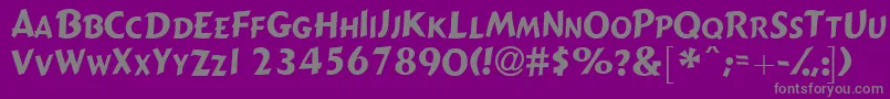Police Gizmolightscapsssk – polices grises sur fond violet