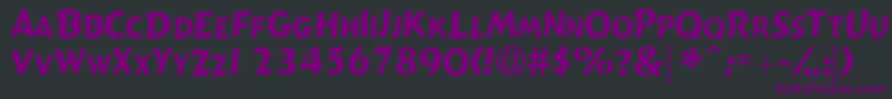 Gizmolightscapsssk Font – Purple Fonts on Black Background