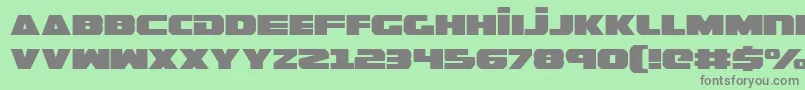 GuardianExpanded Font – Gray Fonts on Green Background