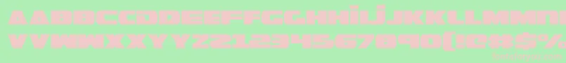 GuardianExpanded Font – Pink Fonts on Green Background