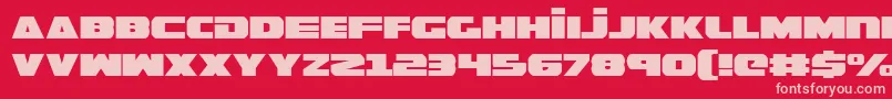 GuardianExpanded Font – Pink Fonts on Red Background