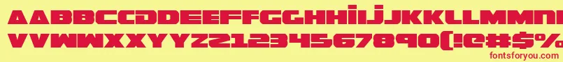 GuardianExpanded Font – Red Fonts on Yellow Background