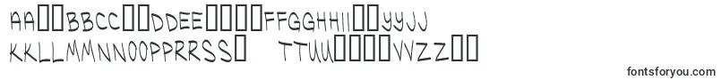 UglykidsThin-Schriftart – litauische Schriften