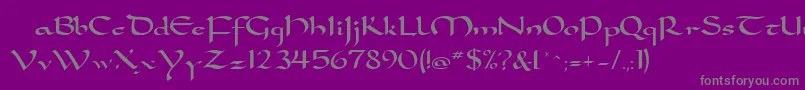 Police SamovarSsi – polices grises sur fond violet