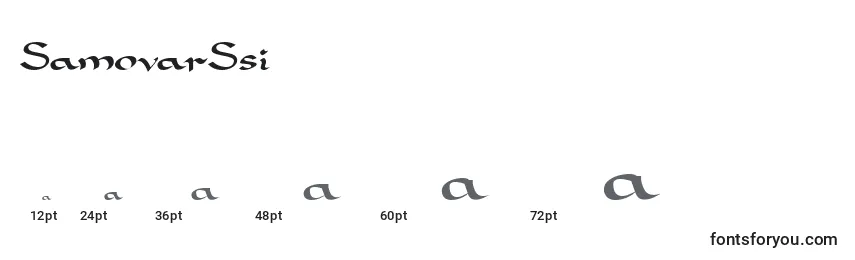 Размеры шрифта SamovarSsi
