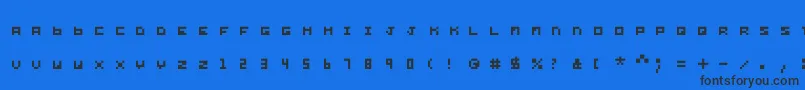 Шрифт Yond – чёрные шрифты на синем фоне