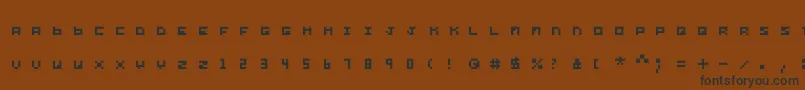Шрифт Yond – чёрные шрифты на коричневом фоне