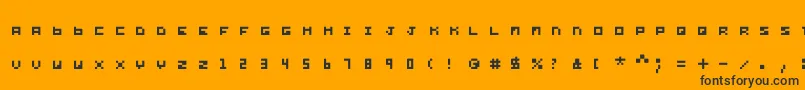 Yond Font – Black Fonts on Orange Background