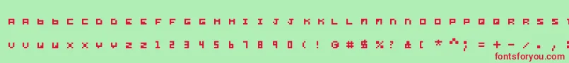 Yond Font – Red Fonts on Green Background