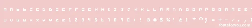 Шрифт Yond – белые шрифты на розовом фоне