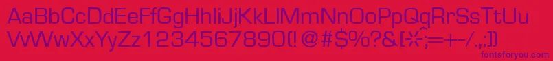 EurasiaRegular Font – Purple Fonts on Red Background