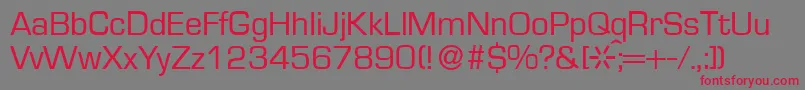 EurasiaRegular Font – Red Fonts on Gray Background