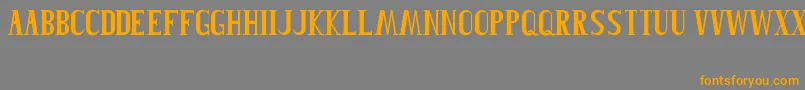 Roblefont Font – Orange Fonts on Gray Background