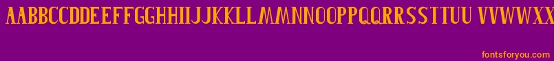 fuente Roblefont – Fuentes Naranjas Sobre Fondo Morado
