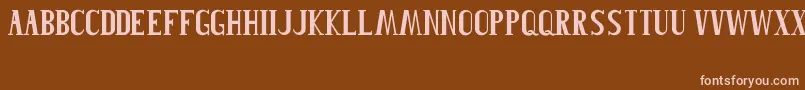 Roblefont Font – Pink Fonts on Brown Background