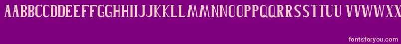 Roblefont-Schriftart – Rosa Schriften auf violettem Hintergrund