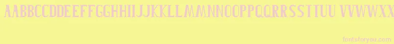 Roblefont Font – Pink Fonts on Yellow Background