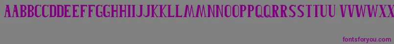 Шрифт Roblefont – фиолетовые шрифты на сером фоне