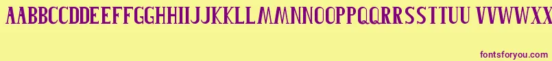 Roblefont Font – Purple Fonts on Yellow Background