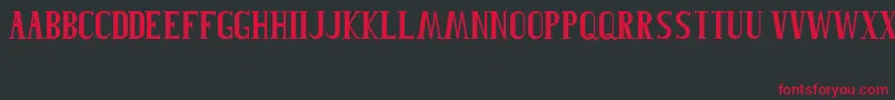 Roblefont Font – Red Fonts on Black Background