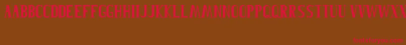 Roblefont Font – Red Fonts on Brown Background
