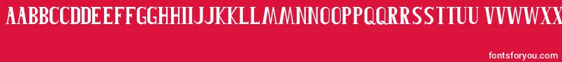 Roblefont Font – White Fonts on Red Background