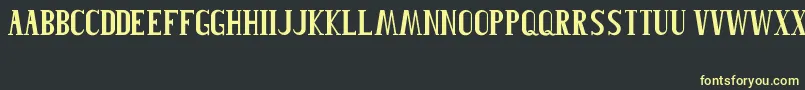 Roblefont Font – Yellow Fonts on Black Background