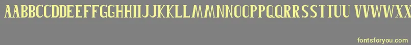 Roblefont-Schriftart – Gelbe Schriften auf grauem Hintergrund