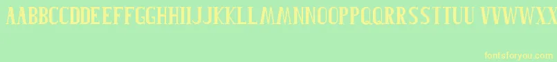 Roblefont Font – Yellow Fonts on Green Background