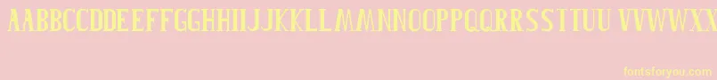 Roblefont Font – Yellow Fonts on Pink Background
