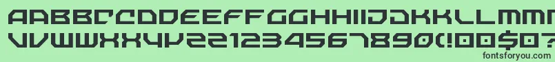 NechaoSharp Font – Black Fonts on Green Background