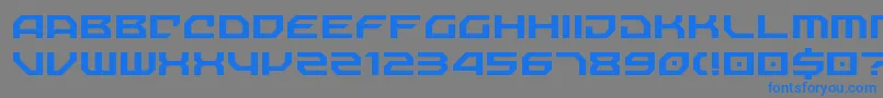 NechaoSharp Font – Blue Fonts on Gray Background