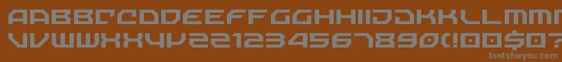 NechaoSharp Font – Gray Fonts on Brown Background