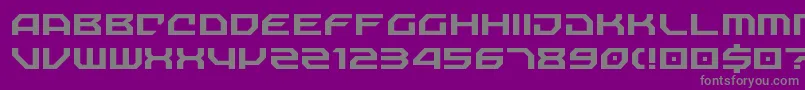 NechaoSharp Font – Gray Fonts on Purple Background